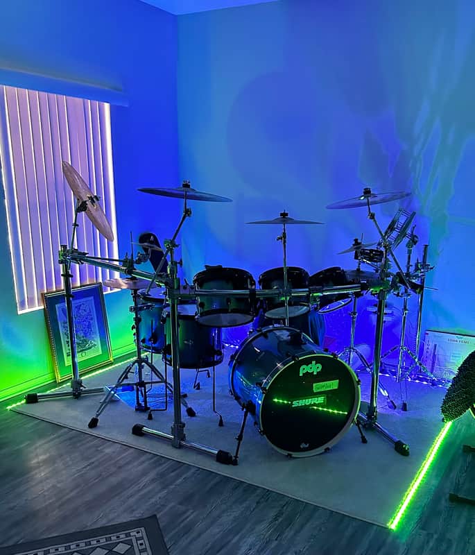 PDP PDP by DW Double Drive 8-Piece Shell Pack Gray Metal 2020 - Pdp By Dw Double Drive 8 Piece Shell Pack Gray Metal image 1