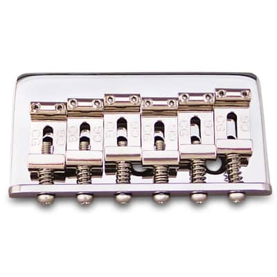 Callaham Vintage Hardtail Bridge - Vintage-Style "CG" Strat® Saddles Nickel