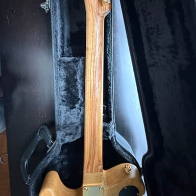 Custom Telecaster - Canary/Swamp Ash, Nitro, Gold and Lindy Fralin P-92s image 6