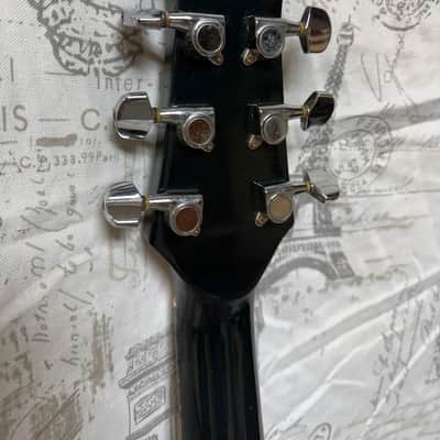 1980’s Alvarez 5081N Thin Body Dreadnaught Acoustic Electric in Blue Burst Flame image 3