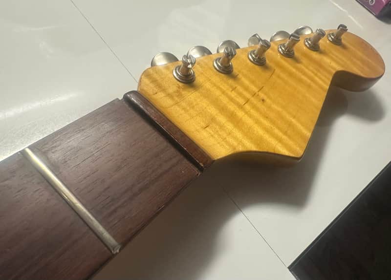 Stratocaster neck Brazilian Rosewood image 1