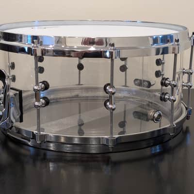 Cartinella Custom Percussion 14x7" Acrylic snare - Clear image 2