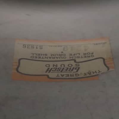 Gretsch Round Badge 3pc Drum kit Set Silver Sparkle 20/14/13" Vintage 1960's image 20