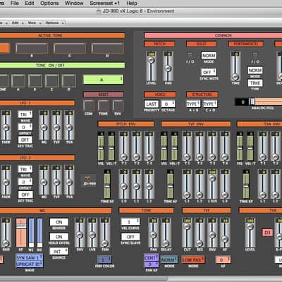 Virtual JD-990 editor / programmer - Roland JD-990 - LOGIC v4 - 7 / vX 10.33+ ONLY image 4
