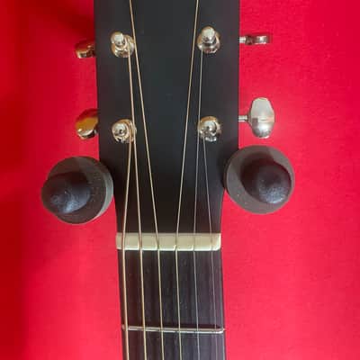 Eastman E2D-BK Dreadnought Acoustic Guitar in Black w/ Gig Bag, Pro Setup image 5
