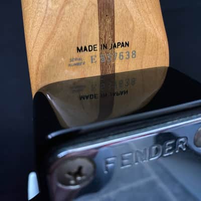 1987 Fender Japan E-Serial Eric Clapton Style– Black / Maple Neck image 14