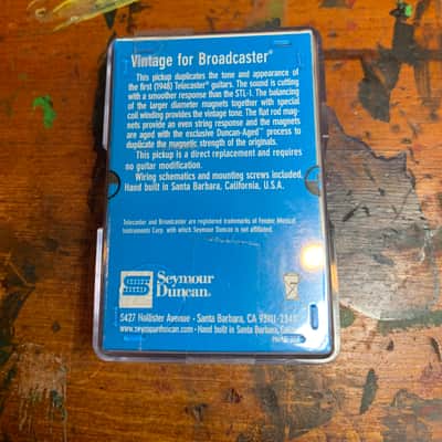 Seymour Duncan STL-1b Vintage Broadcaster Bridge Pickup 2010s - Black image 4