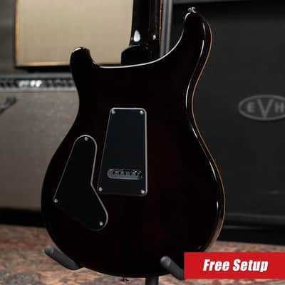 PRS SE Custom 24 Electric Guitar - Black Gold Sunburst with Gig Bag image 2