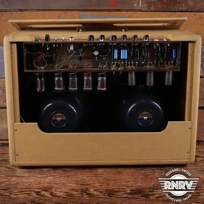 1960 Fender Twin 5F8-A Narrow Panel Tweed image 5