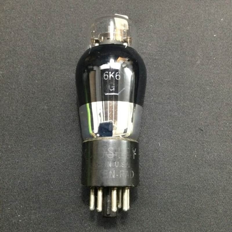 KEN-RAD 6K6G COKE BOTTLE POWER AMPLIFIER TUBE  VINTAGE STOCK J.8012 image 1