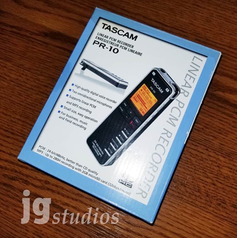 Tascam PR-10 Handheld Portable SD Recorder 24-bit/48kHz- New! image 1