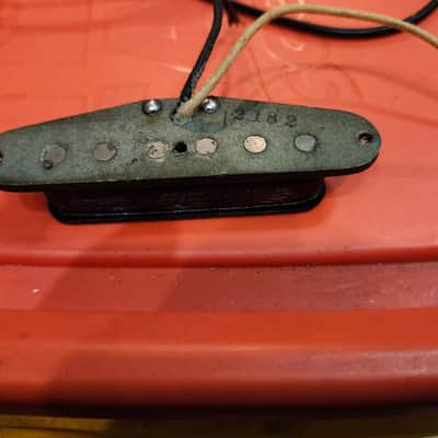 FENDER STRATOCASTER PICKUP 1982 grey bottom, rewound, meter reads 6.64 image 5