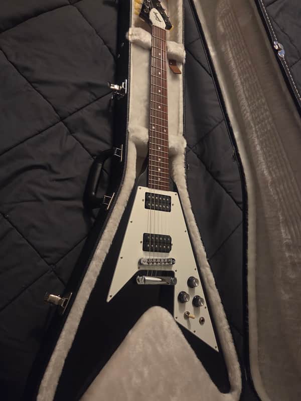 Free Shipping! Gibson Flying V 2012 Ebony With Hardshell Case image 1