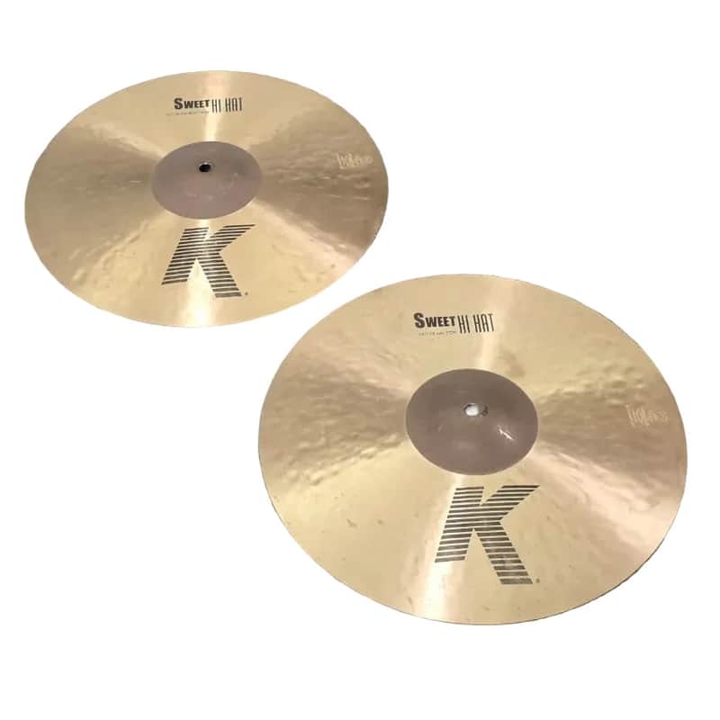Used Zildjian Sweet Hi Hat Cymbals 15" - Good image 1