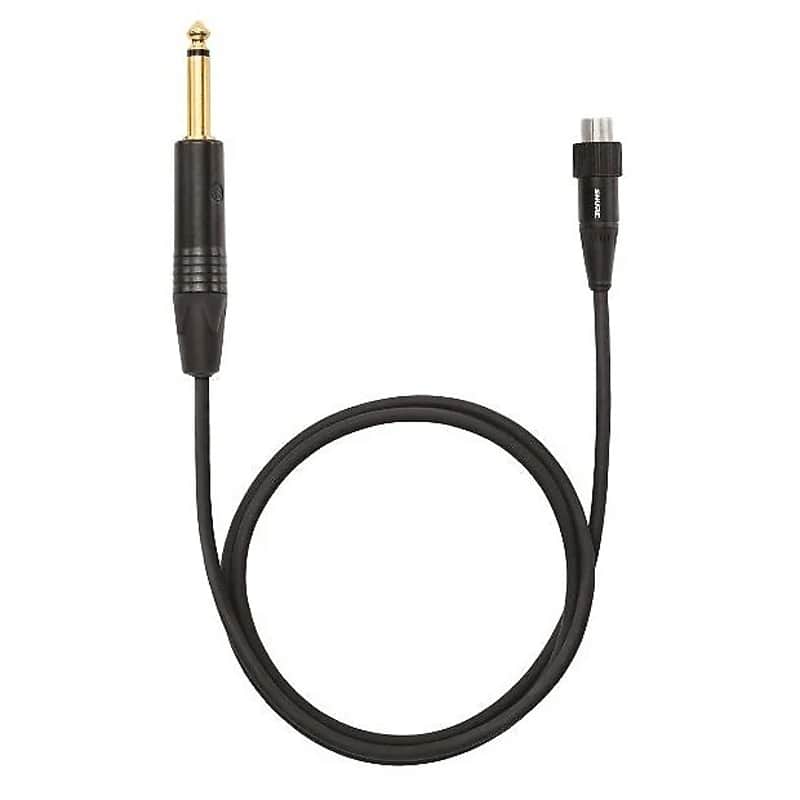 Shure WA305 1/4" Straight TS to TA4F Instrument Cable - 3' image 1