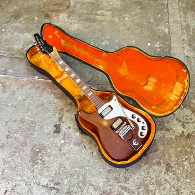 Epiphone Crestwood Wilshire c 1963 - Cherry original vintage USA Pat no PAF mini Humbucker tremotone vibrato Kalamazoo Gibson image 1