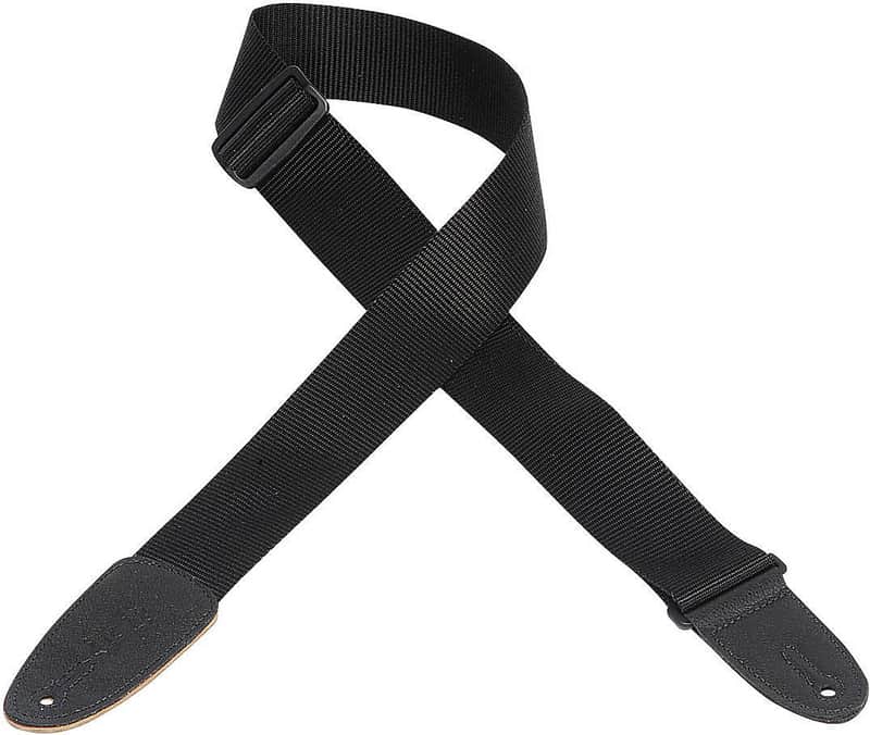 Levy's M8-BLK 2" Polypropylene Guitar Strap image 1