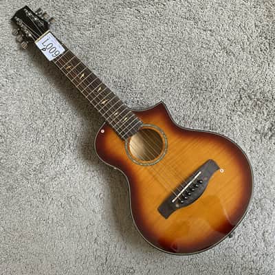 Ibanez 27 Inch Mini Acoustic Guitar, Tiger Maple Sunset Finish image 2