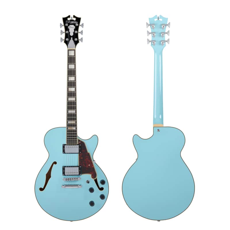 D'Angelico DAPSSSKBCS PREMIER SS Single Cutaway Semi-Hollow Body Maple Neck 6-String Electric Guitar w/Gig Bag image 1