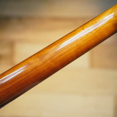 Telecaster Neck – Roasted Maple & Blackwood | 22 Frets | Light Gloss Finish | Bone Nut image 11