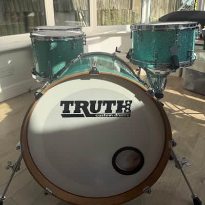 Truth Custom Drums custom drums used by Dan flint from you me at six 2015 - tourquise sparkle image 2