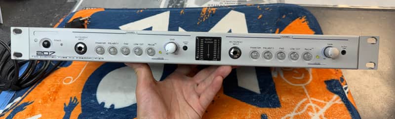 Aphex 207 Two Channel Tube Mic Preamplifier analog  no digital - Grey image 1