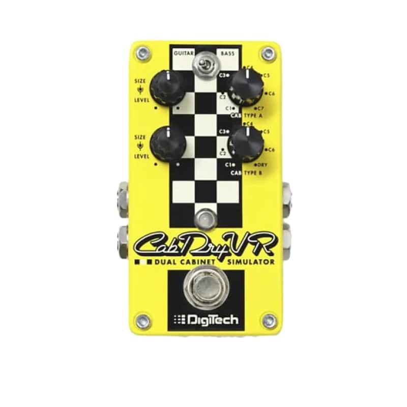 DigiTech CabDryVR - Dual Cabinet Simulator Pedal - Yellow Finish image 1