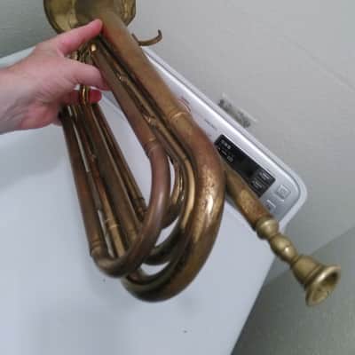 Bugel Tenor Geo Way Drums Inc Elkhart IN 1970 Brass Pro Piston Bugle image 1