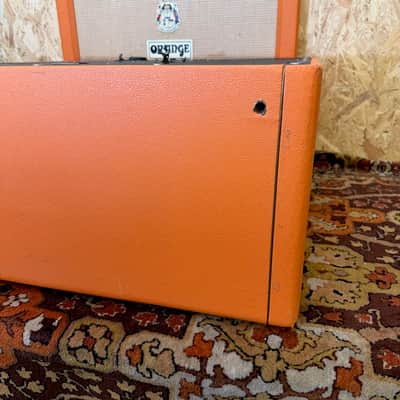 Vintage 1968 1969 Marshall 'Salt and Pepper' Orange 4x12 Amplifier Cabinet EMPTY image 20
