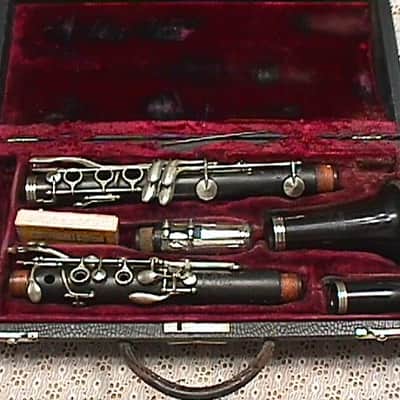 Vintage Penzel-Mueller Grenadilla Wood Bb Clarinet in it's Original Case, and Nice as-is image 1
