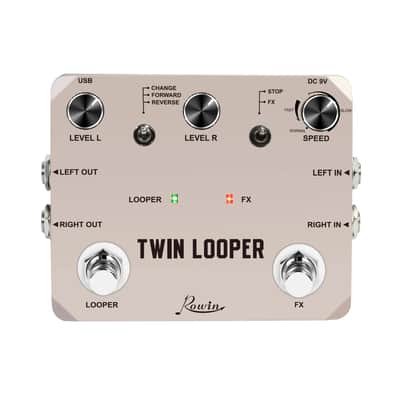 Rowin Twin Looper Guitar Effect Pedal Loop Station 11 Type of Play with 10 Minutes of Recording Time,price include the import duty for US buyer image 1