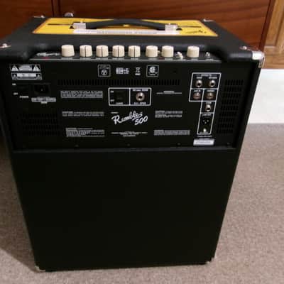 Fender Rumble 500 V3 500-Watt 2x10" Bass Combo 2015 - Present - Black image 12