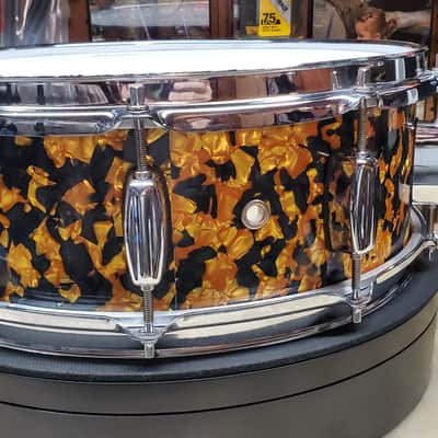 Barton 5"x14" Snare Drum - Gold & Black Pearl VIDEO !!! image 6