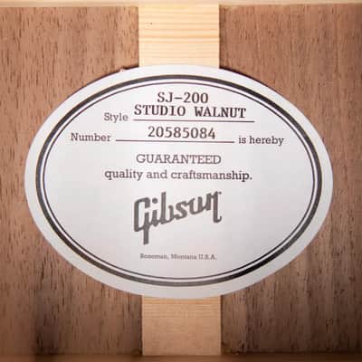 Gibson SJ-200 Studio Walnut Jumbo Acoustic/Electric Guitar - Satin Walnut Burst with Hardshell Case image 18