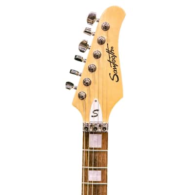 Sawtooth Americana 24 Series ST-M24 Satin White Electric Guitar with Floyd Rose Original, Seymour Duncan Pickups & Pro Series Gig Bag image 5