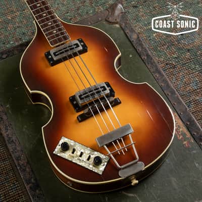 1976 Hofner 500/1 Violin Bass Left Handed Made in Germany Beatle Bass image 6