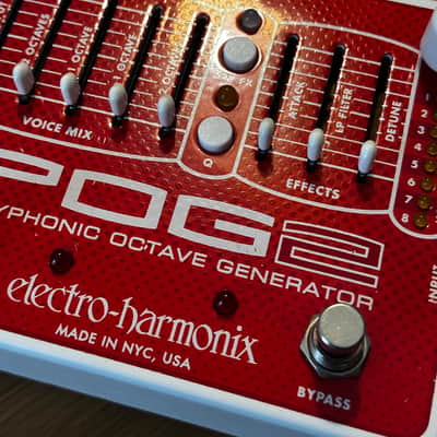 Electro-Harmonix POG2 Polyphonic Octave Generator 2009 - Present - Red / White image 2