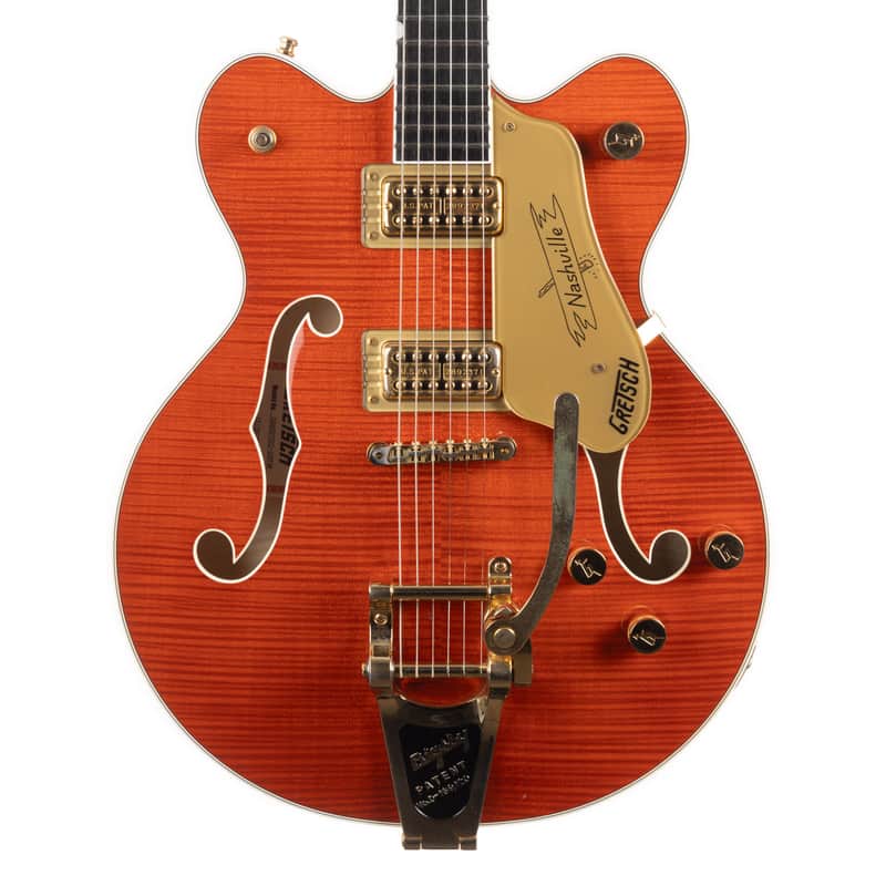 Used Gretsch G6620TDC-ORFM Center Block Flame Maple Orange 2017 image 1