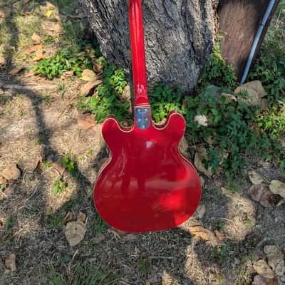 Greco EG-135 Hollowbody Guitar 60s - Cherry Red image 3