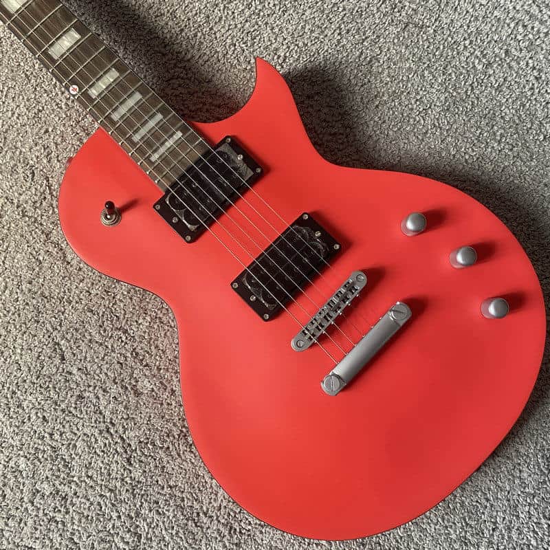 Xavier Matte Pink Single Cut Electric Guitar, Mahogany Body, Maple Neck, Rosewood Fingerboard image 1