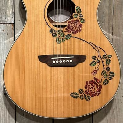 NEW Luna Oracle Rose Folk Acoustic-Electric Guitar, Support Small Business and Buy It Here! image 4