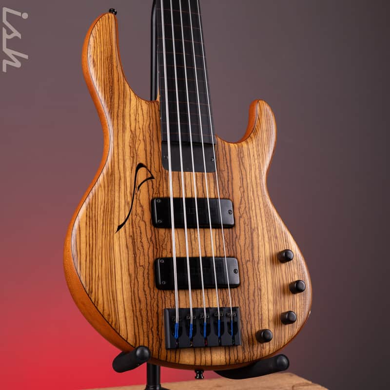 2001 Celinder Aura 5-String Bass Natural *Owned by Richard Bona* image 1