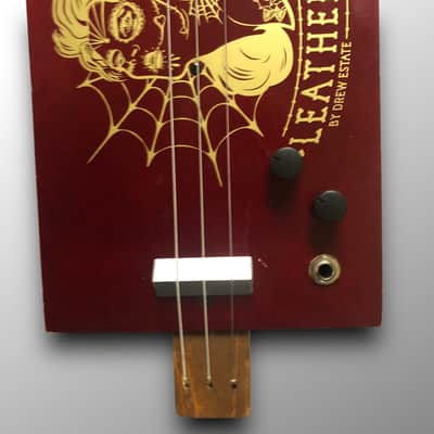 Leather Rose 3-String Slide Acoustic/Electric Guitar image 4