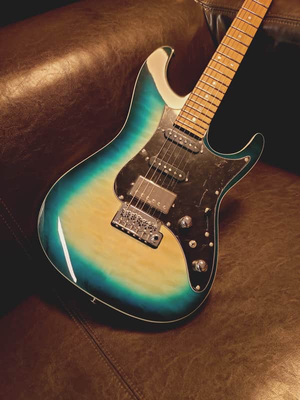 Ibanez AZ24P1QM-DOB Premium 2024 - Present - Deep Ocean Blonde image 1
