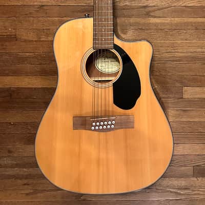 Fender CD-60SCE Dreadnought 12-String Acoustic Electric with Fender Acoustasonic 15 Chorus Amp image 2