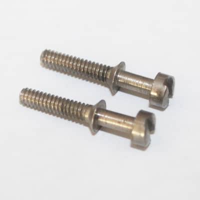 Vintage 1960's Gibson Adjustable Bridge Saddle Screws Set Of 2 1963 Acoustic Guitar image 2