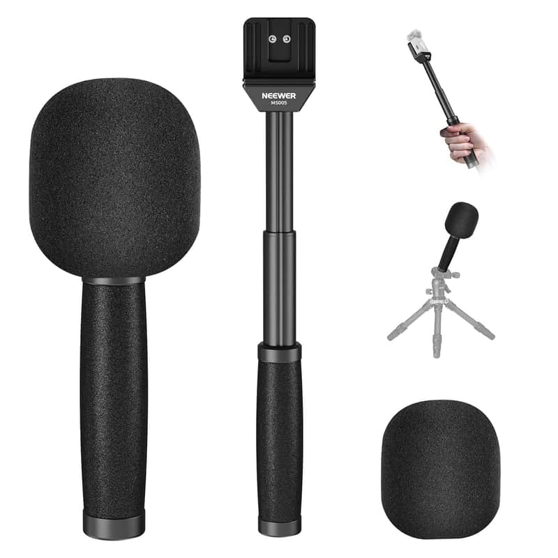 2025 Neewer 13"/33Cm Telescopic Lavalier Microphone Handheld W...