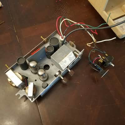 Kodak Mono 8 Watt Tube Amp Project and Cab, Speaker AlNiCo 6x9 1963 Tan image 6
