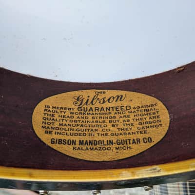 1920s Gibson TB-4 Tenor Trapdoor Banjo 1922 image 8