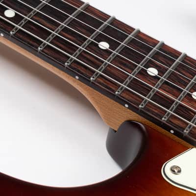 EART YMX-SG3,Roasted Book-match Mahogany Solid Body,22 Stainless Steel Frets,6-Point Synchronized Tremolo image 3